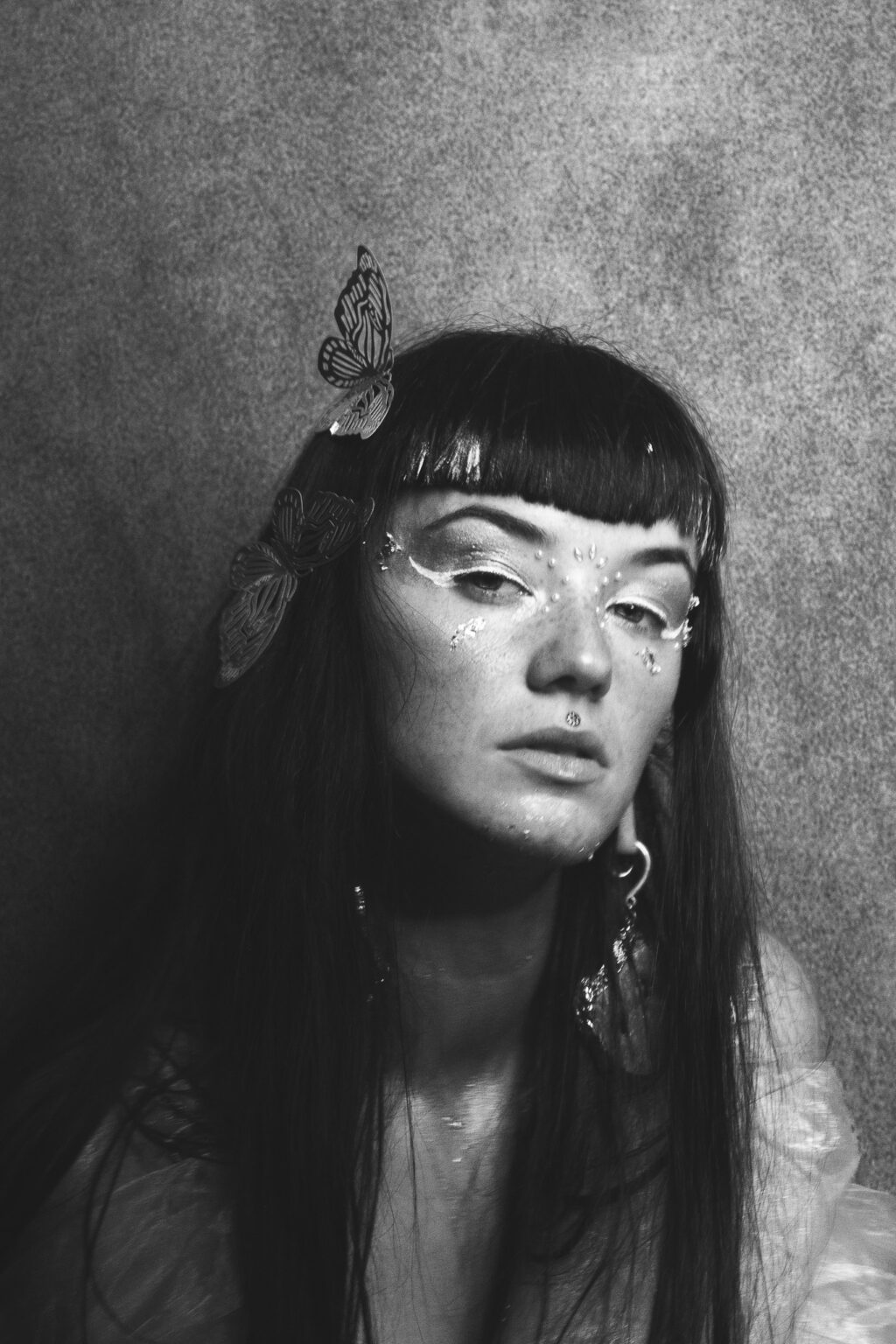 Portrait femme noir et blanc